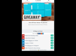 Win 1 of 4 Huawei Honor 7X Smartphones