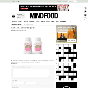 Win 1 of 4 Lifemum packs