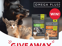 Win 1 of 4 Omega Plus Treats Prize Packs