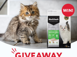 Win 1 of 4 packs of 3kg Black Hawk Kitten Food