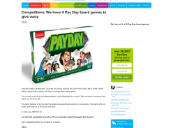 Win 1 of 4 Pay Day board games