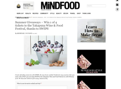 Win 1 of 4 tickets to the Takapuna Wine & Food Festival, thanks to SWIPS