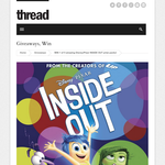 Win 1 of 5 amazing Disney/Pixar INSIDE OUT prize packs