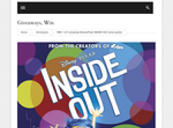 Win 1 of 5 amazing Disney/Pixar INSIDE OUT prize packs