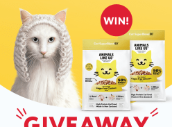 Win 1 of 5 Animals Like Us SuperBlend50 Prize Packs