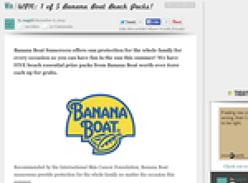 Win 1 of 5 Banana Boat Beach Packs!