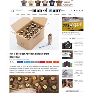 Win 1 of 5 Beer Advent Calendars