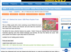 WIN 1 of 5 'Behind the Scene' 1000 Piece Puzzles From Holdson