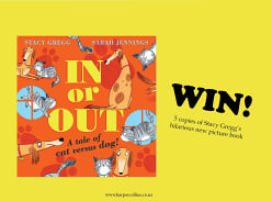 Win 1 of 5 copies of In or Out – A Tale of Cat Versus Dog