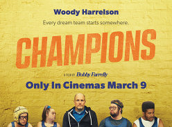 Win 1 of 5 double movie passes to see Champions