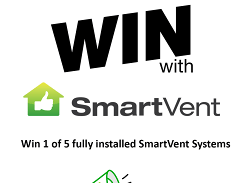 Win 1 of 5 fully installed SmartVent Positive+ Systems