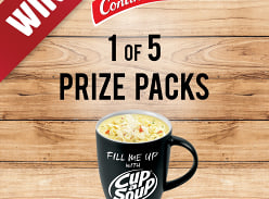 WIN 1 of 5 prize pack from Continental Cup