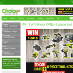 Win 1 of 5 Ryobi ONE+ 8 piece tool kits
