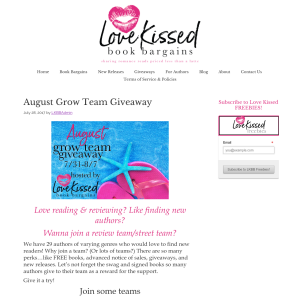 Love Kissed Book Bargains