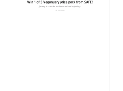 Win 1 of 5 Veganuary prize pack from SAFE