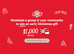 Win 1 of 7 $1,000 Gift Cards