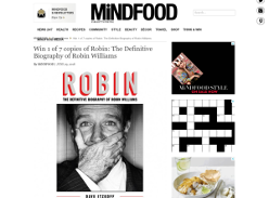Win 1 of 7 copies of Robin: The Definitive Biography of Robin Williams