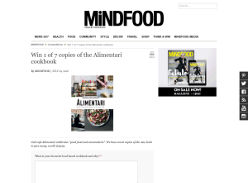 Win 1 of 7 copies of the Alimentari cookbook