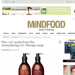 Win 1 of 7 packs from The Aromatherapy Co. Therapy range