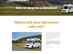 Win 10 Days in a Benimar Campervan + $300 Fuel