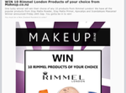 Win 10 Rimmel London Products of your choice from Makeup.co.nz