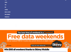 Win $100 all weekend thanks to Skinny Mobile