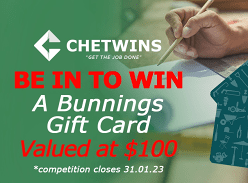 Win $100 Bunnings Gift Card
