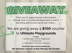 Win $100 voucher to Ultimate Playgrounds