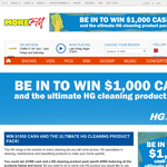 Win $1000 cash and the Ultimate HG Cleaning Product Pack
