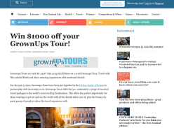 Win $1000 off your GrownUps Tour