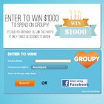 Win $1000 to spend on Groupy!