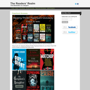 Win 12+ Awesome Mystery/Thriller Paperback Books