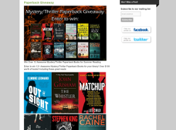Win 12+ Awesome Mystery/Thriller Paperback Books