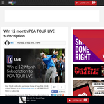 Win 12 month PGA Tour Live subscription