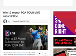 Win 12 month PGA Tour Live subscription