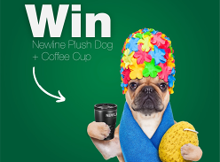 Win 1x Newline Plush Dog and 1 X Newline Coffee Cup