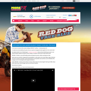Win $2,000 for your summer holidays thanks to RED DOG: True Blue!