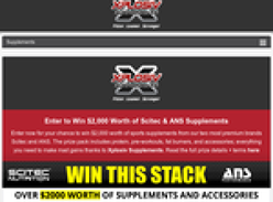 Win $2,000 Worth of Scitec & ANS Supplements