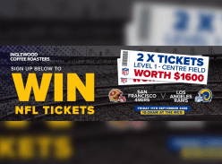 Win 2 Tickets to San Francisco 49ers V Los Angeles Rams at MCG - Inglewood Coffee Roasters