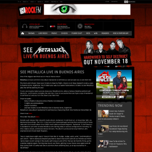 Win 2 tickets to see Metallica play live!