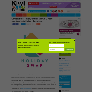 Win 2 years membership to Holiday Swap free