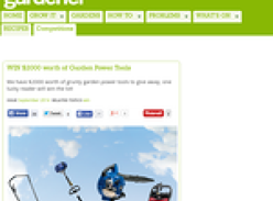 Win $2000 worth of Garden Power Tools