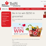 Win $250 in groceries! - Heart Foundation