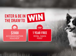 Win $2K Voucher and a Year's Supply of Pet Food