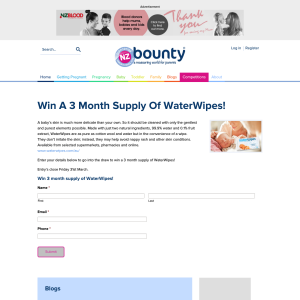 Win 3 month supply of WaterWipes!