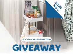 Win 3-Tier Rolling Kitchen Storage Trolley