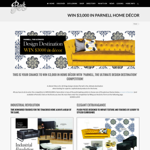Win $3000 to spend on beautiful home decor in Parnell - Parnell Inc. 