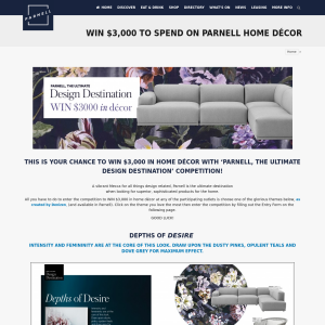 Win $3000 to spend on home d?cor in Parnell