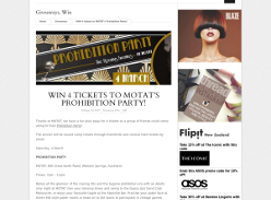 Win 4 tickets to MOTAT's Prohibition Party