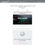 Win $400 Credit - Bushbuck